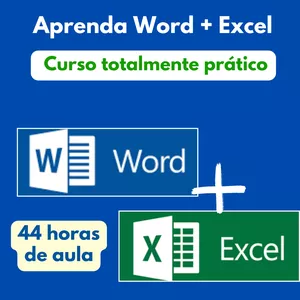 Imagem de capa para o Curso online Cursos de Word e Excel - totalmente prático e completo