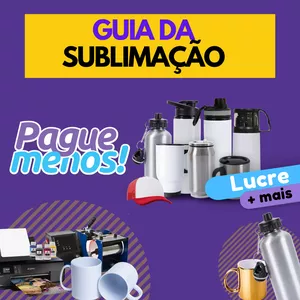 Imagem de capa para o Curso online Guia da Sublimação.