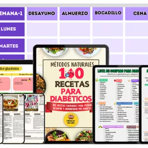 Imagem de capa para o Curso online 100 RECETAS PARA DIABÉTICOS