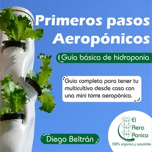 Imagen de portada para Ebook Mis primeros pasos Aeroponicos: Guía básica de hidroponía
