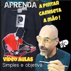 Imagem de capa para o Curso online Pintura a mão em camisetas - Por apenas R$ 39,00