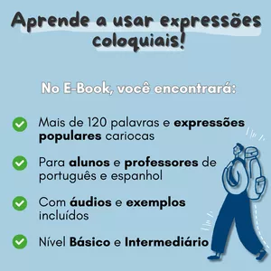 Imagem de capa para o Ebook E-Book Expresiones Cariocas
