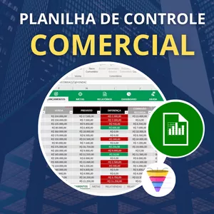 Imagem de capa para o Curso online PLANILHA DE CONTROLE COMERCIAL