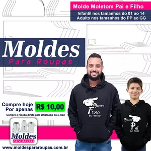 Imagem de capa para o Curso online Molde PDF Moletom Pai e Filho