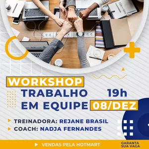 Imagem de capa para o Evento online WORKSHOP TRABALHO EM EQUIPE