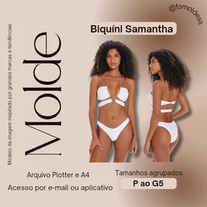 Imagem de capa para o Ebook Molde biquíni Samantha 