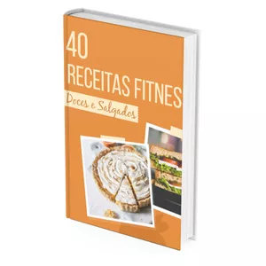 Imagem de capa para o Ebook 40 Receitas Fitness Doces e Salgadas