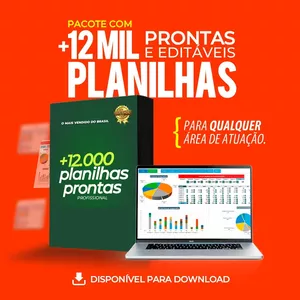 Imagem de capa para o Curso online Coleção Excel: 14 Mil Planilhas Prontas