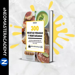 Imagen de portada para Ebook 300 Recetas Veganas y Vegetarianas 