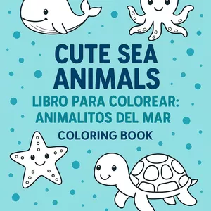 Imagen de portada para Ebook Coloring Book Cute Sea Animals