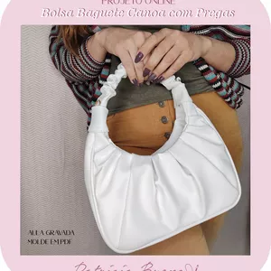 Imagem de capa para o Curso online Projeto - Bolsa Bguete Canoa com Pregas