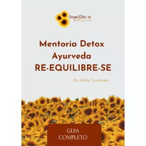 Imagem de capa para o Curso online Mentoria Detox Ayurveda REEQUILIBRE-SE - Preto e Branco