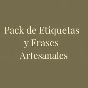 Imagen de portada para Ebook Pack de Etiquetas y Frases Artesanales