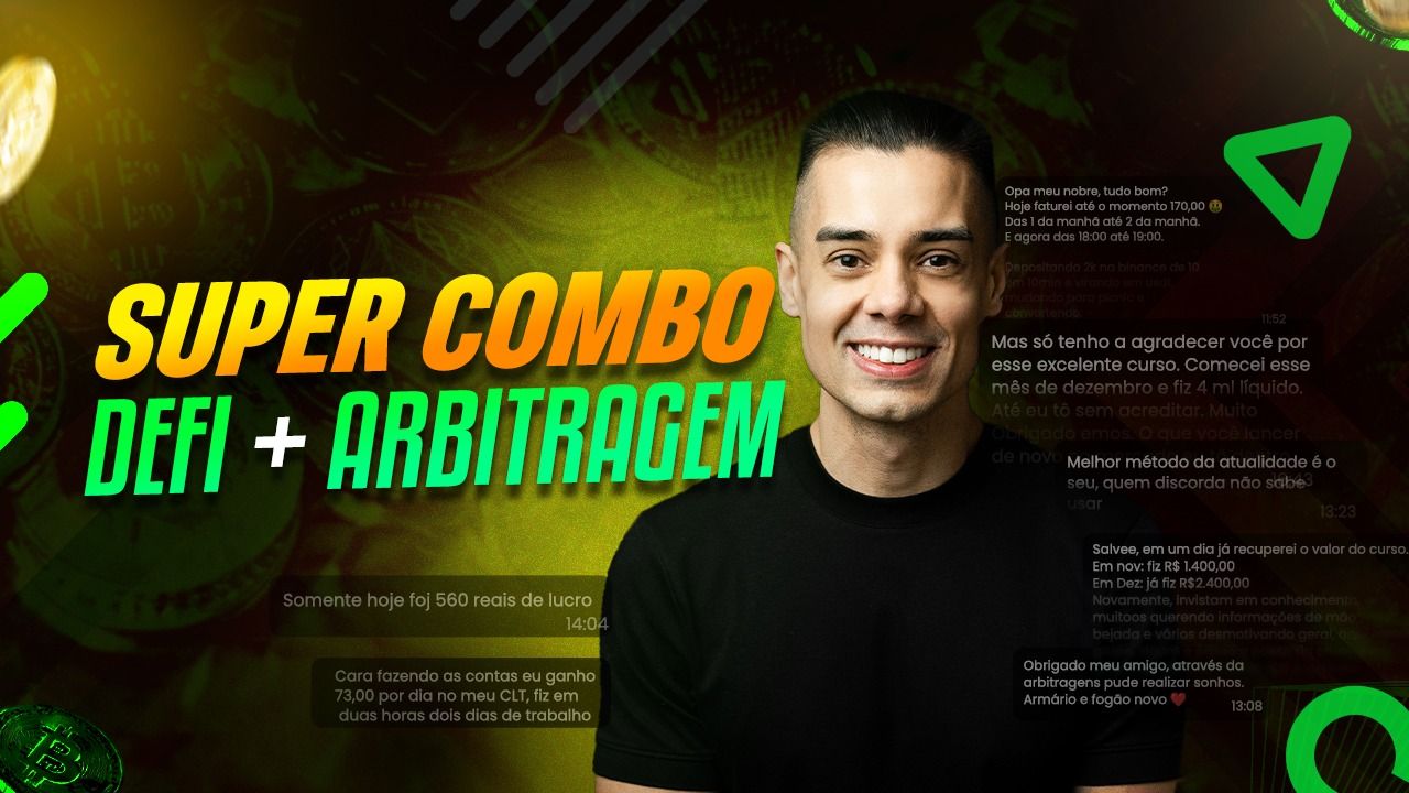 Imagem do curso Super Combo Cripto: Arbitragem + Defi