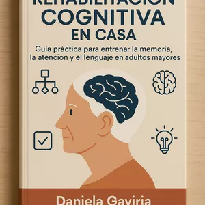 Imagen de portada para Ebook Rehabilitación Cognitiva en Casa: Guía práctica  con 50 ejercicios para estimular la memoria y la atención en adultos mayores. 