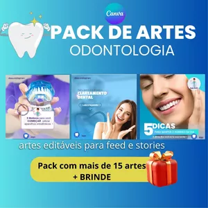 Imagem de capa para o Curso online Pack Completo de Artes Profissionais para Dentistas no Canvas