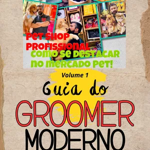 Imagem de capa para o Ebook Guia do Pet Groomer Moderno.