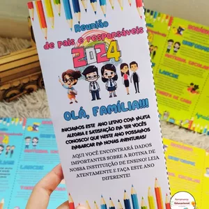 Imagem de capa para o Ebook 🏫🎒 FOLDER PARA REUNIÃO ESCOLAR EDITÁVEL  🎒🏫