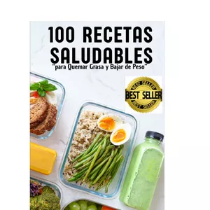 Imagen de portada para Ebook "100 Recetas que Necesitas para Bajar de Peso y Quemar Grasa"