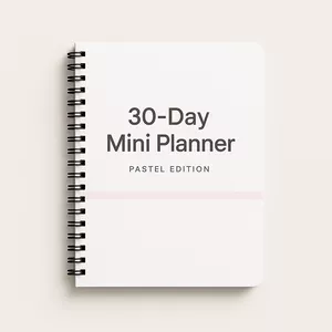 Cover image for Ebook 30-Day Mini Planner