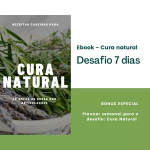 Imagem de capa para o Ebook Cura Natural - Desafio 7 dias sem dor