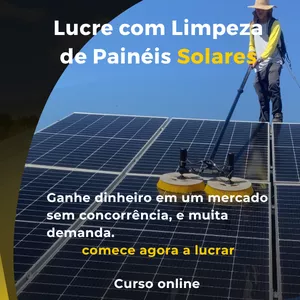 Imagem do curso Lucre Com Limpeza de Painéis Solares
