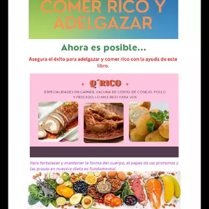 Imagen de portada para Ebook COMER RICO Y ADELGAZAR