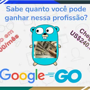 Imagem de capa para o Curso online Aprenda a Linguagem de Programação do Google, GO (Golang)