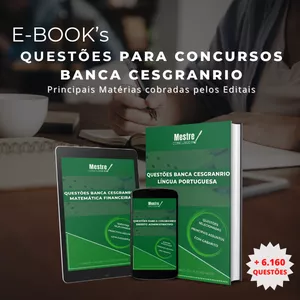 Imagem de capa para o Ebook Questões para Concursos - Banca CESGRANRIO