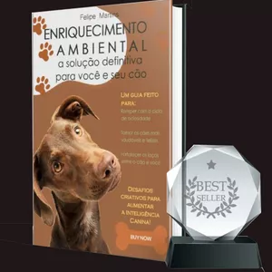 Imagem de capa para o Ebook Enriquecimento Ambiental para Cães.