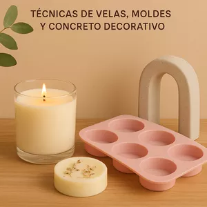 Imagen de portada para Ebook Crea tu negocio artesanal: Técnicas de velas, moldes y concreto decorativo