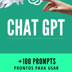 Imagem de capa para o Ebook MAIS DE 100 PROMPTS PROFISSIONAIS DO CHATGPT