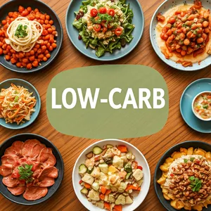 Imagem de capa para o Ebook Receitas Low Carb Fáceis e Rápidas: 30 Dias para Emagrecer com Sabor