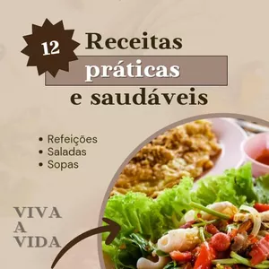 Imagem de capa para o Ebook Receitas práticas e saudáveis 