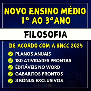 Imagem do curso FILOSOFIA - Planejamentos e Atividades - Novo Ensino Médio 2025