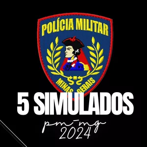 Imagem de capa para o Ebook SIMULADOS PM-MG 2024