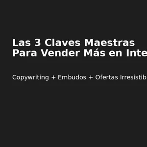 Imagen de portada para Curso online Las 3 claves para el éxito en los negocios digitales