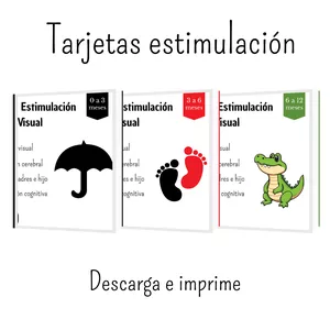 Imagen de portada para Ebook Tarjetas estimulación visual 0 a 12 meses 