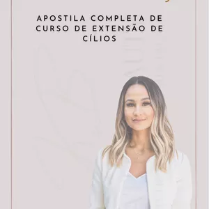 Imagem de capa para o Ebook Curso apostila de extensão de cilios 