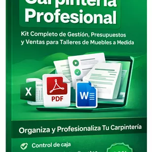 Imagen de portada para Curso online Paquete Carpintería Profesional – Kit Completo de Gestión, Presupuestos y Ventas para Talleres de Muebles a Medida