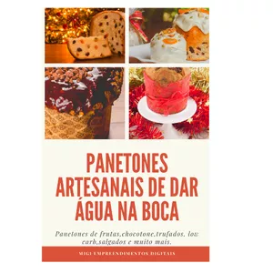 Imagem de capa para o Curso online Fature até R$2.000,00 Com panetones artesanais de dar água na boca.