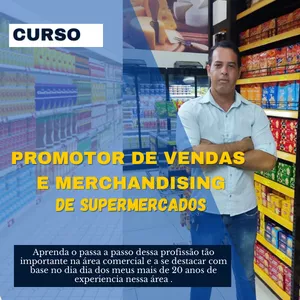 Imagem de capa para o Curso online Curso de Promotor de Vendas e Merchandising - (PDVA)