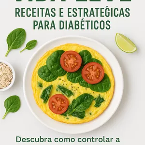 Imagem de capa para o Ebook Vida Leve: Receitas e Estratégias para Diabéticos