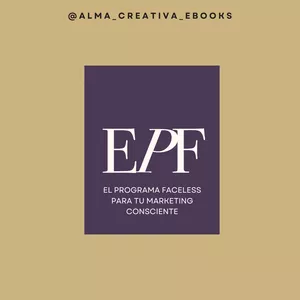 Imagen de portada para Ebook Programa Faceless para marketing digital consciente.