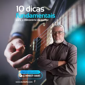 Imagem de capa para o Ebook 10 dicas fundamentais para o ministério de louvor