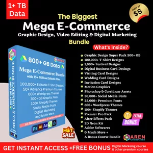 Cover image for Online course MEGA E-COMMERCE BUNDLE PACK