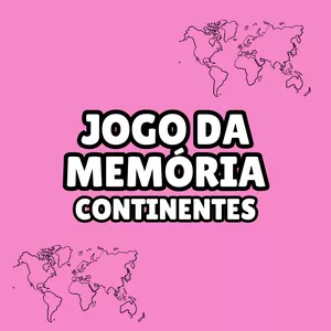 Imagem de capa para o Ebook Jogo da memória - Continentes