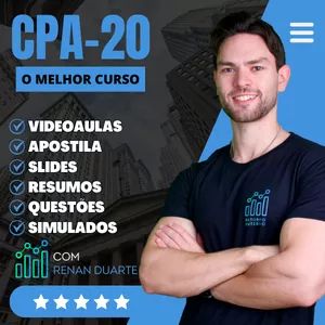 Imagem de capa para o Curso online Curso CPA-20 Completo e Atualizado (Com Renan Duarte)