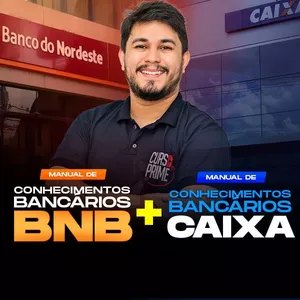 Imagem de capa para o Ebook E-BOOK - CONHECIMENTOS BANCÁRIOS CAIXA + BNB