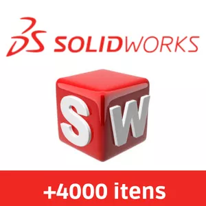 Imagem principal do produto Biblioteca Completa SolidWorks